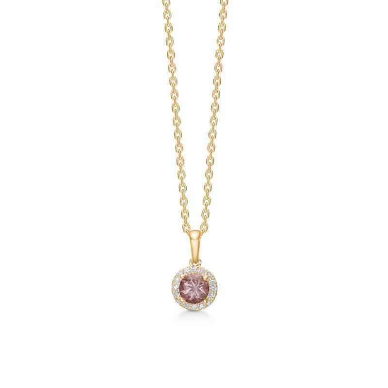 Mads Z 14 kt. Madeleine Rosa Granat Vedhæng 0.04 ct. – 1536012