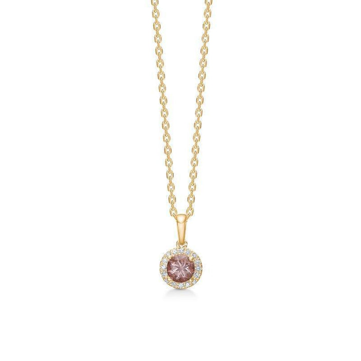 Mads Z 14 kt. Madeleine Rosa Granat Vedhæng 0.04 ct. – 1536012