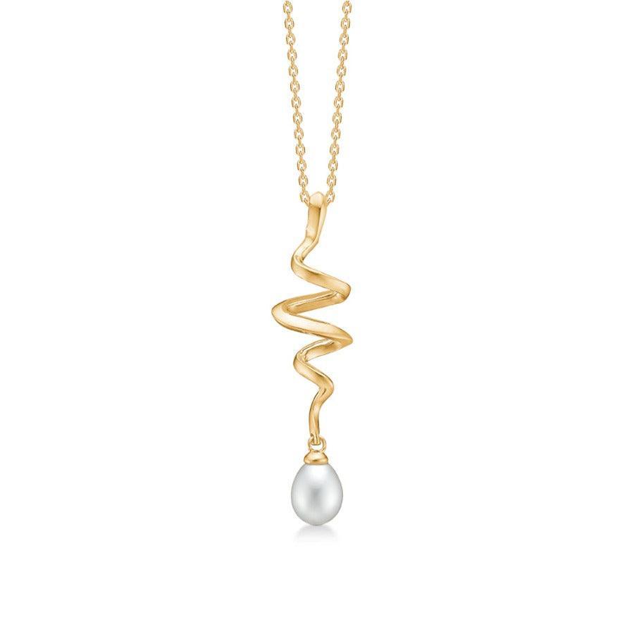 Mads Z 14 kt Swirl Pearl Vedhæng – 1533086