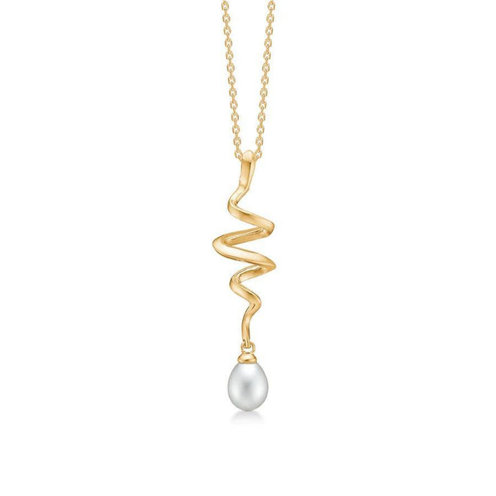 Mads Z 14 kt Swirl Pearl Vedhæng – 1533086