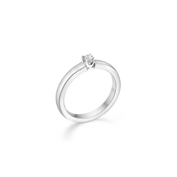 Mads Z 14kt. Crown Alliancering Hvidguld 0.09 ct. – 1641891-001