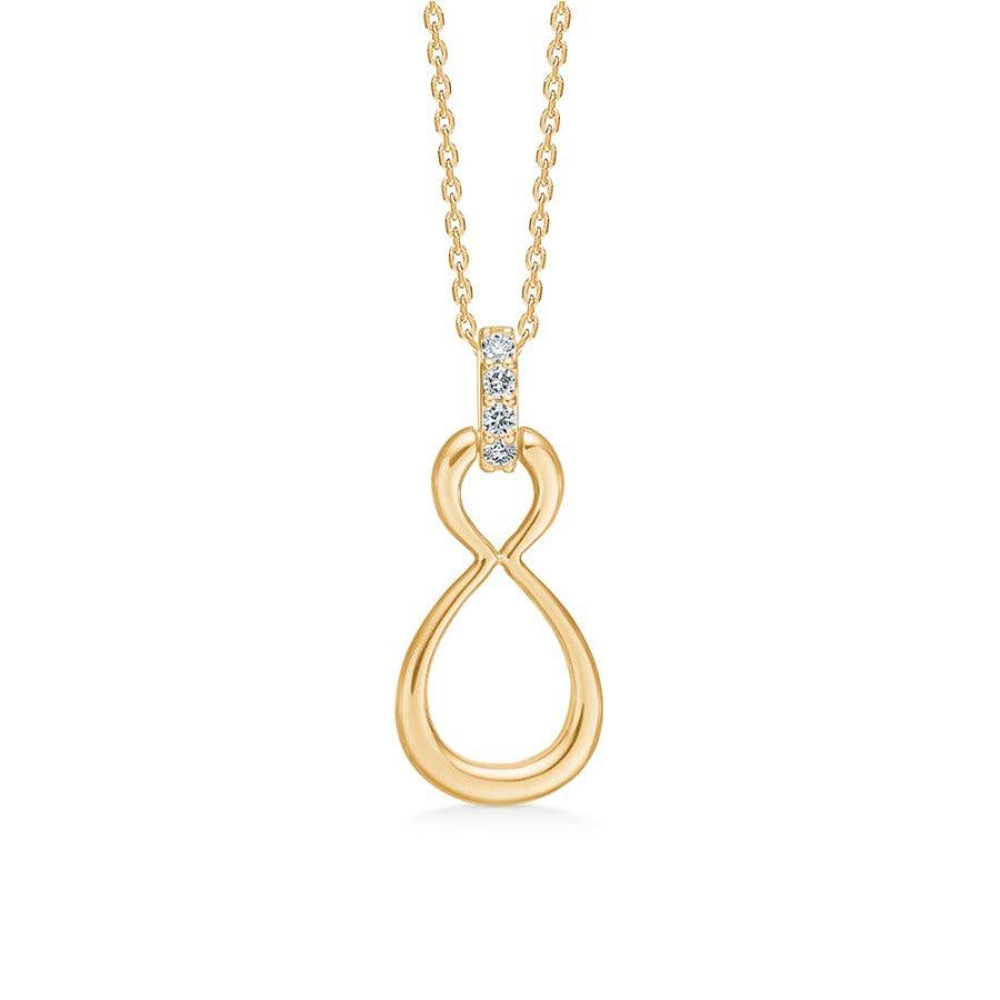 Mads Z 14kt Devotion Vedhæng 0.08CT W.Si – 1531007