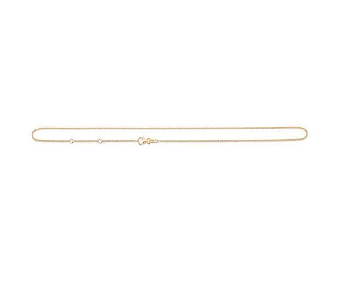 Mads Z 14kt Halskæde Anker Facet 40 - 45cm - 9520110 – produktbillede 2