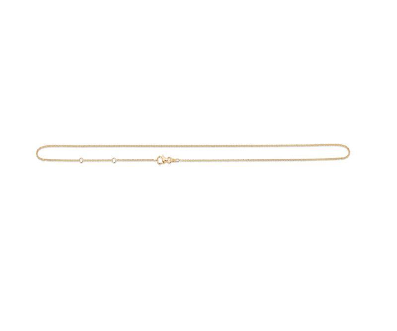 Mads Z 14kt Halskæde Anker Facet 75 - 80cm - 9520112 – 9520112