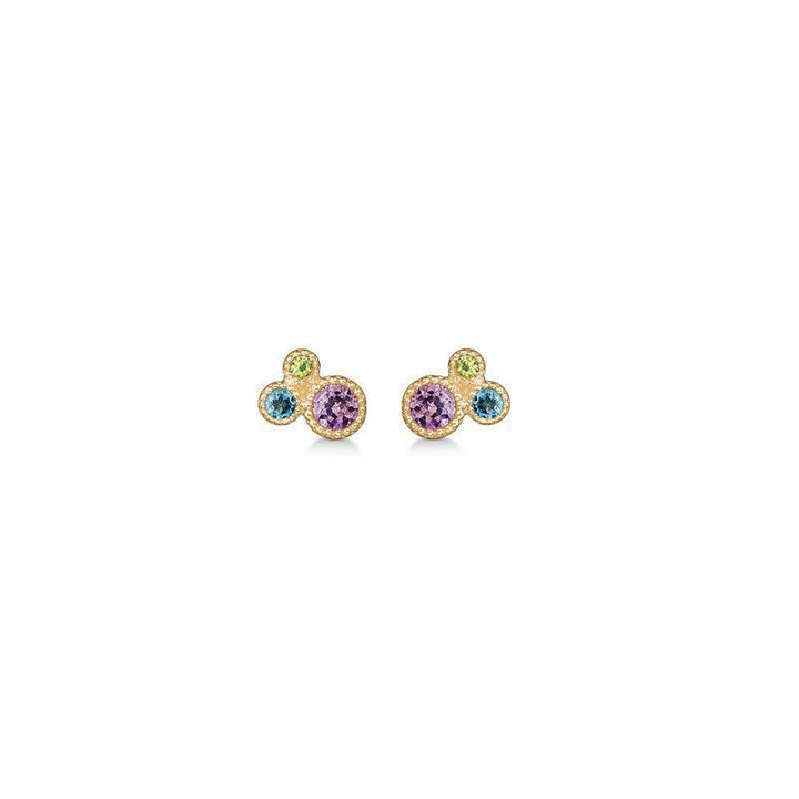Mads Z 14kt Luxury Rainbow Ørestikker – 1514066