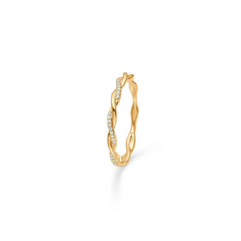Mads Z 14kt Poetry Twist Ring 0.05Ct – 1541025-001