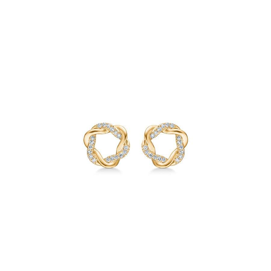 Mads Z 14kt Twist Ørestikker 0.085Ct W.Si – 1511022