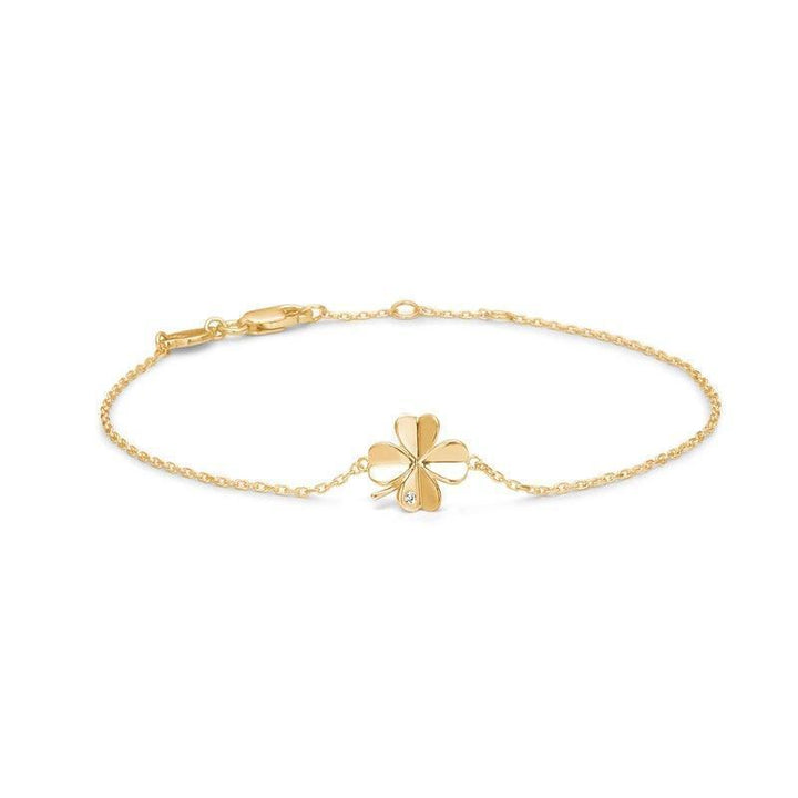 Mads Z 8 kt. Clover Armbånd Guld Firkløver – 3357102