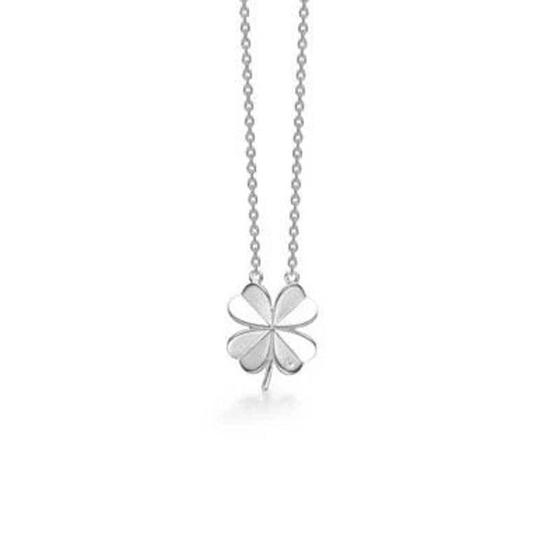 Mads Z Sølv Clover halskæde – 3127102