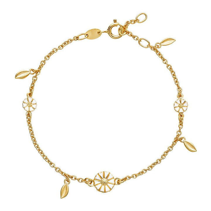Marguerit Forguldt Armbånd m. blade - 9015056-M – 9015056-M