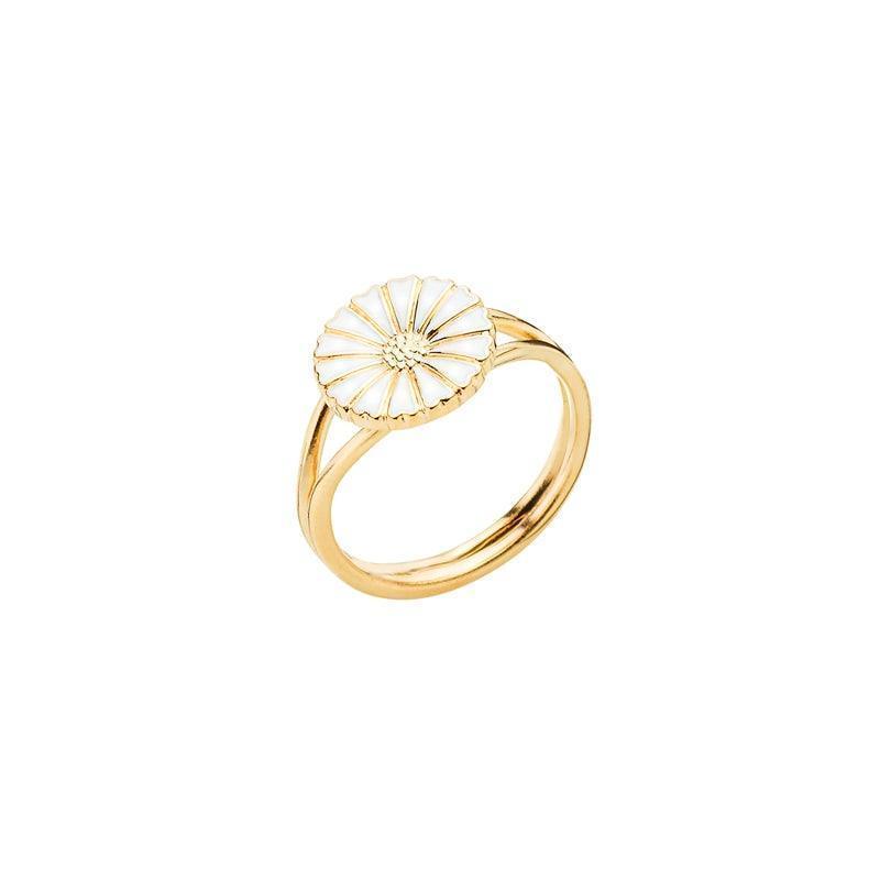 Marguerit Forgyldt Guld Ring 11mm - 907011-M – 907011-M-001