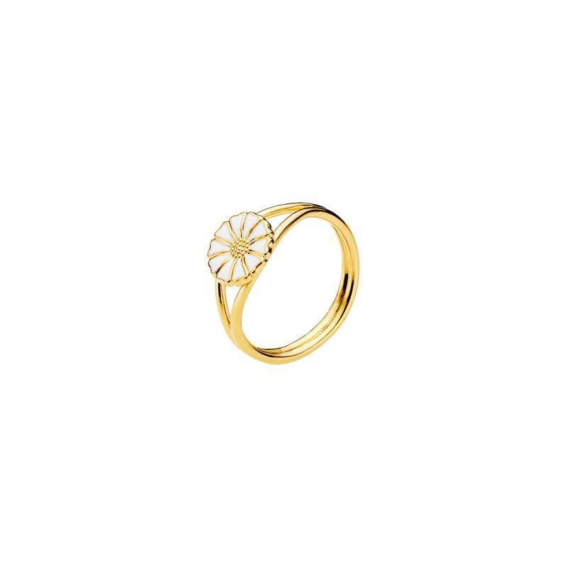 Marguerit Forgyldt Guld Ring 9 mm - 907009-M – 907009-M-001