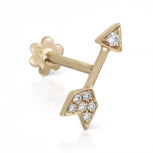 MARIA TASH 10mm Diamond Arrow Threaded Stud – XAR10D-001
