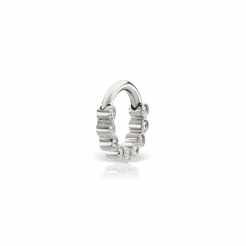 MARIA TASH 16G 6.5mm Diamond Scalloped Horizontal Eternity Clicker – produktbillede 2