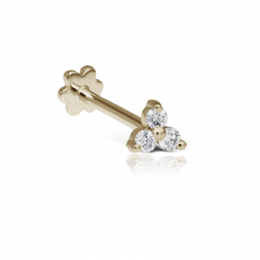 MARIA TASH  Diamond Trinity Threaded Stud – X3DTRD-001