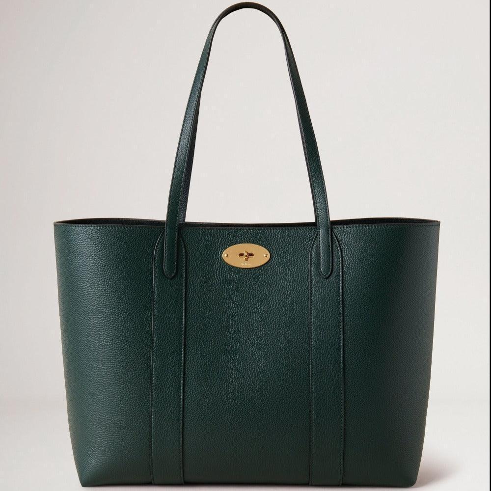 Mulberry Bayswater Tote Small Classic Grain Mulberry Green – HH5727/205Q633