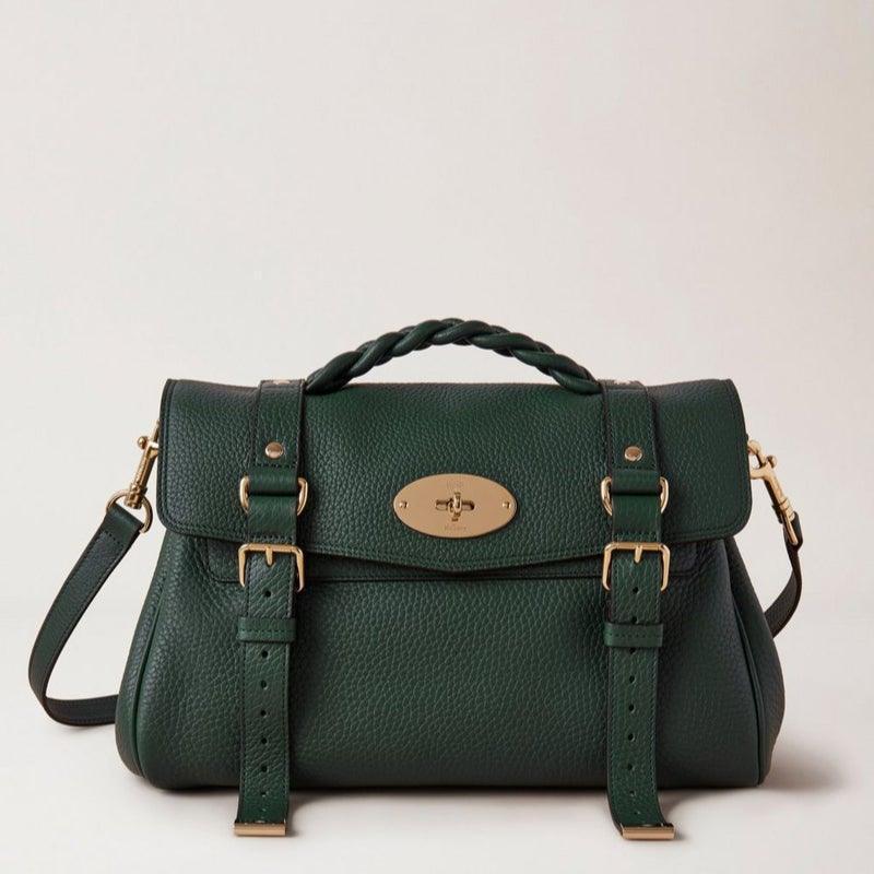 Mulberry Taske - Alexa Green Heavy Grain – HH6746/736Q633