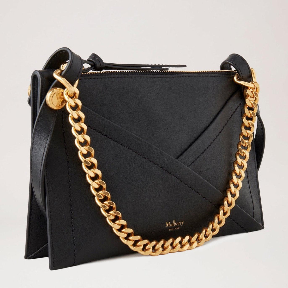 Mulberry Taske - M Zipped Pouch Matte Smooth Calf Black – RL7703/564A100