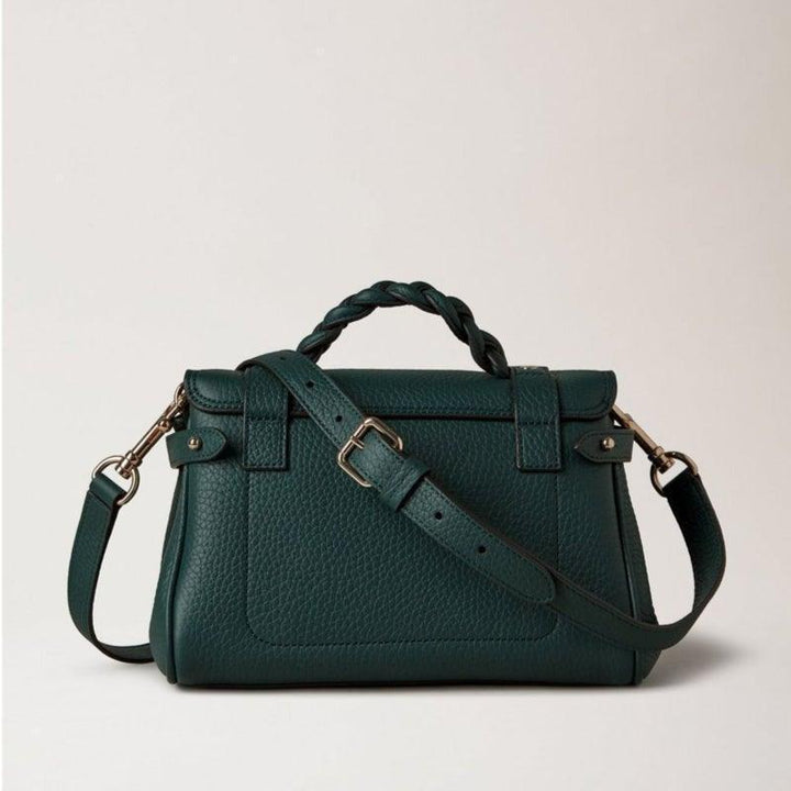 Mulberry Taske - Mini Alexa Heavy Grain Mulberry Green – produktbillede 2