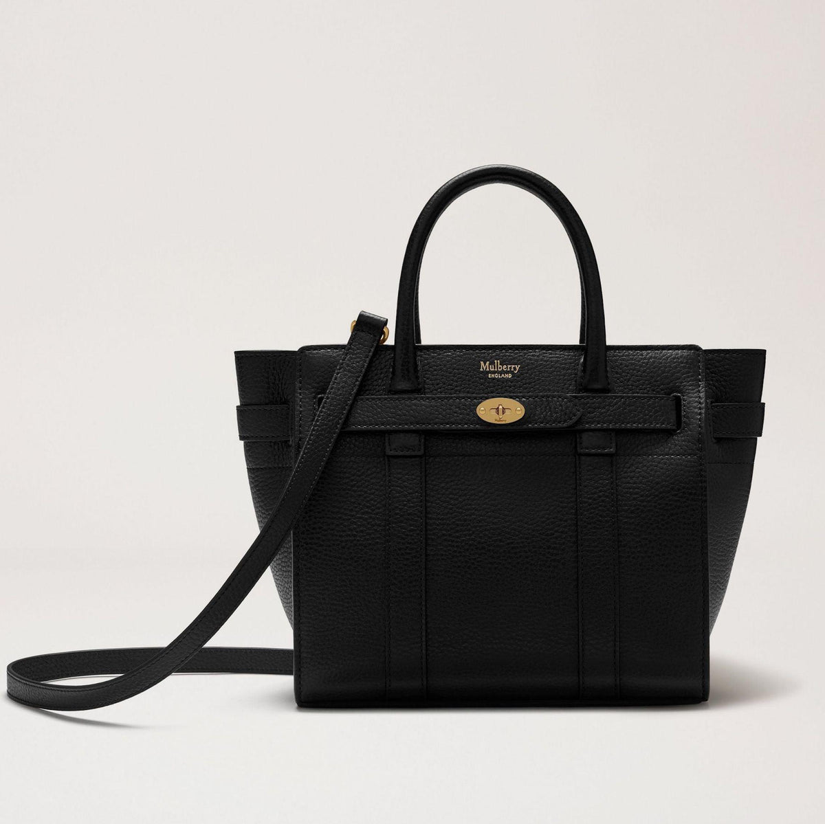 Mulberry-laukku - Mini Zipped Bayswater Small Classic Grain Black – HH4949/205A100