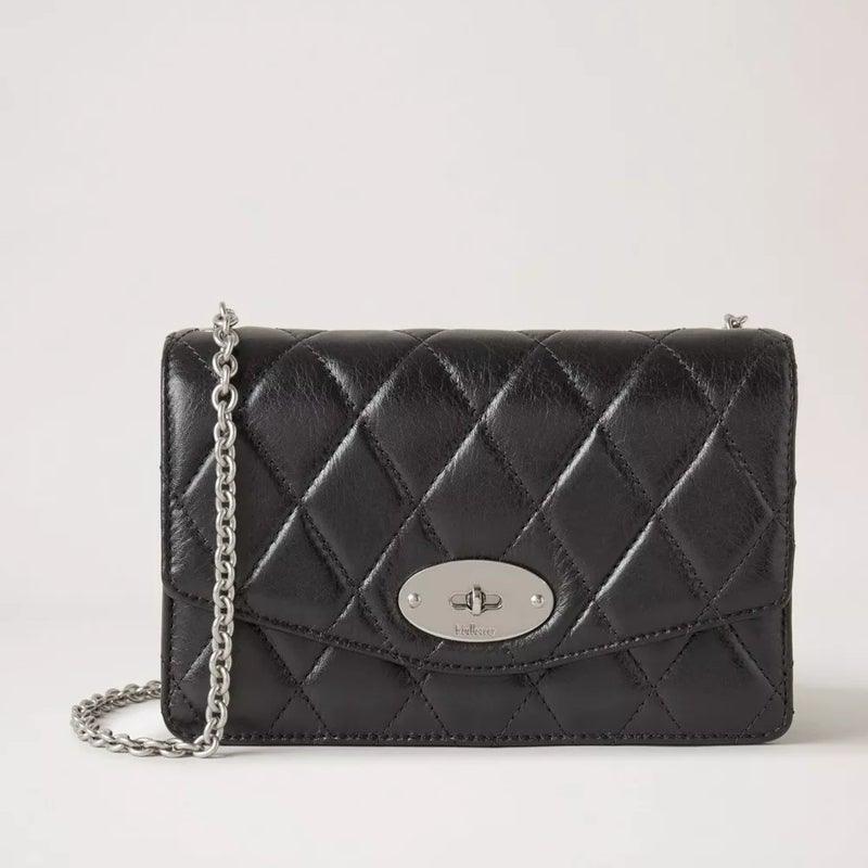 Mulberry Taske - Small Darley Black Quilted Shiny Calf – RL6060/211A100