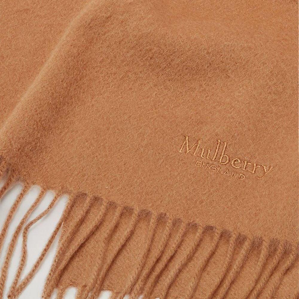 Mulberry Tørklæde - Cashmere Scarf Dark Camel – VS4460/484H684