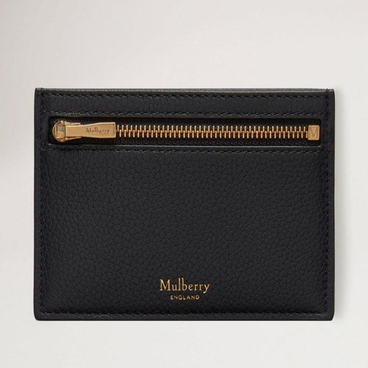 Mulberry Zipped Credit Card Slip Small Classic Grain Black – RL6466/205A100