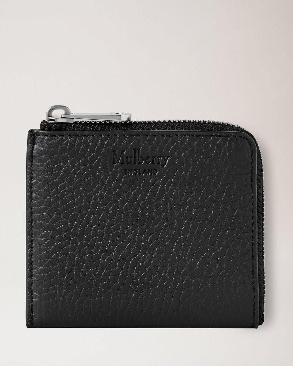 Mulberry Zipped Wallet Heavy Grain Black – RL6360/736A100