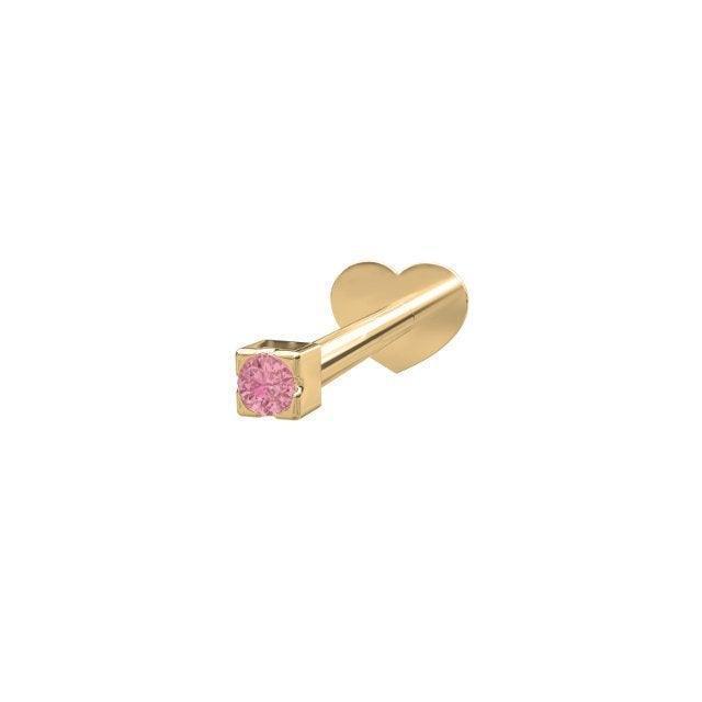 Nordahl 14kt Guld Piercing Pink Topaz – 314013-5