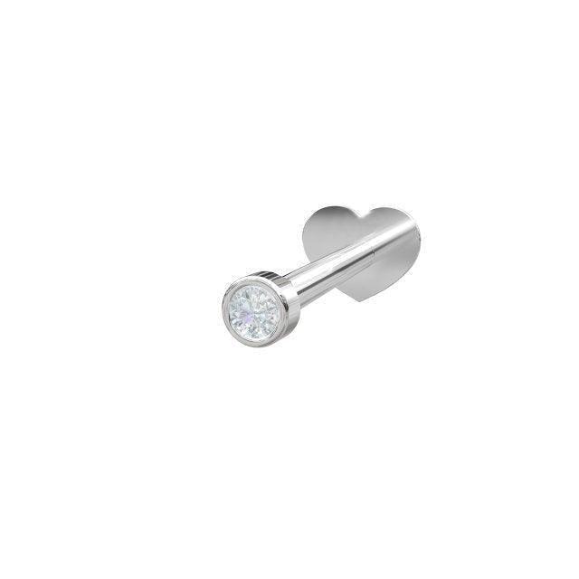 Nordahl Sølv Piercing m. 1 Zirkonia – 314008CZ9