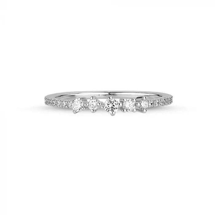 Nuran 14kt Noelle Ring Med Diamanter - A3056HG – A3056HG-021-001