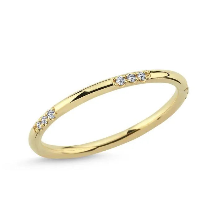 Nuran 14kt Noelle Ring Med Diamanter – produktbillede 2