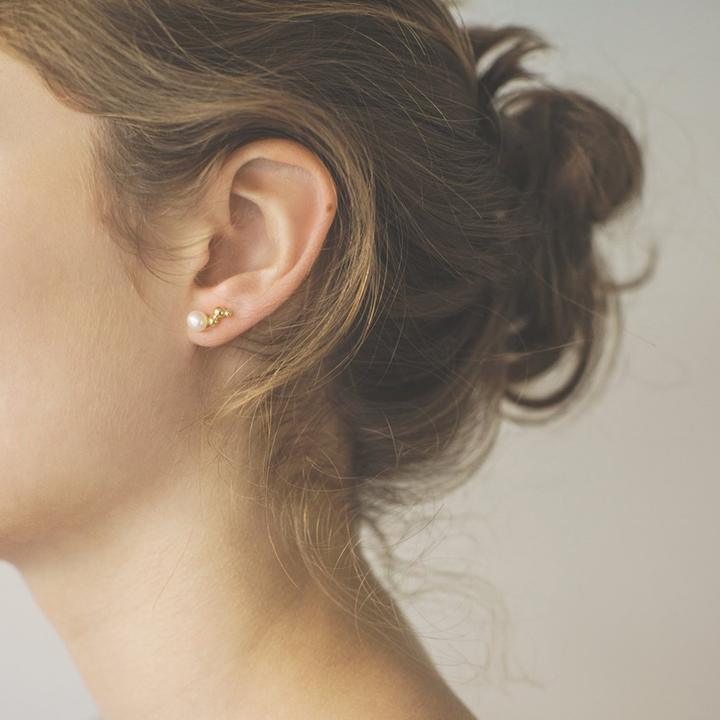 Polar Jewelry Bubble Forgyldt Ørestik left – produktbillede 2