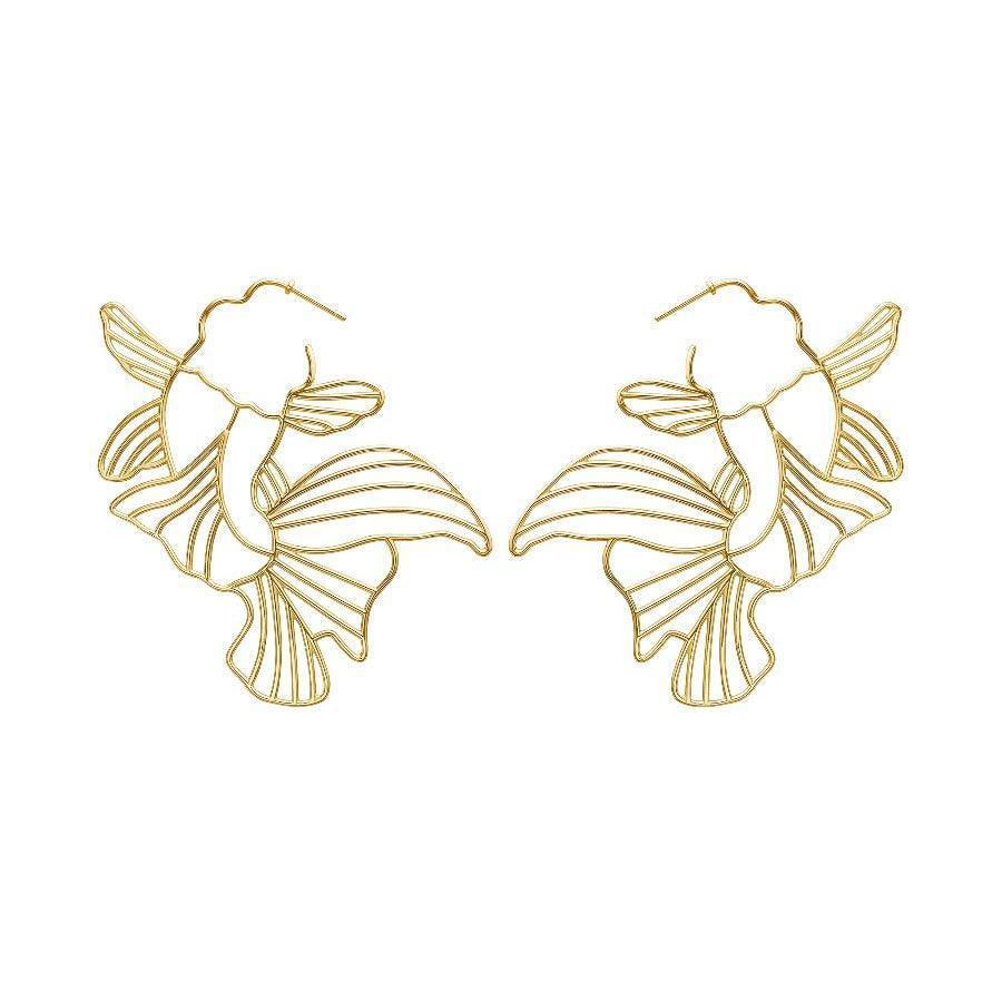 Polar Jewelry Forgyldt Koi Hoops – KOI-HP-GD-00101