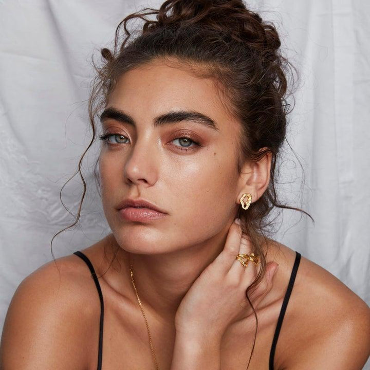 Polar Jewelry Stellar Forgyldt Ørering Single – produktbillede 2