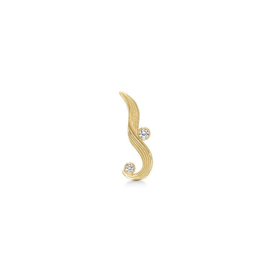 Polar Jewelry The Darning Needle Forgyldt Ørering Left – DAN-ST-L-GD-WZ-00331