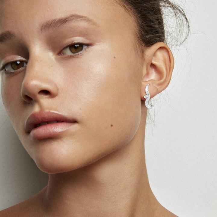 Polar Jewelry The Darning Needle Sølv Ørering Right – produktbillede 2