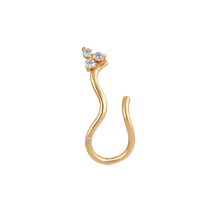 Ro Copenhagen 18kt Fryd Wave Diamant Ørestik Højre – 108105