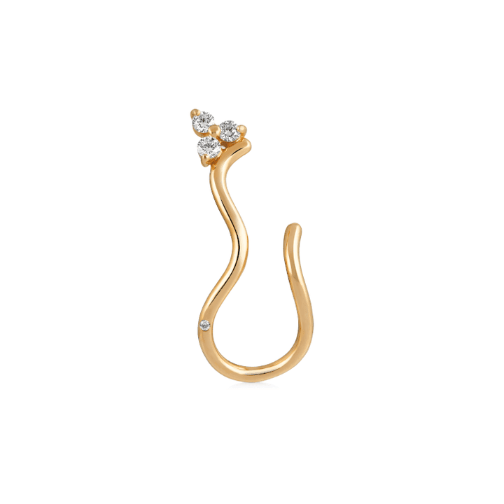 Ro Copenhagen 18kt Fryd Wave Diamant Ørestik Højre – 108105