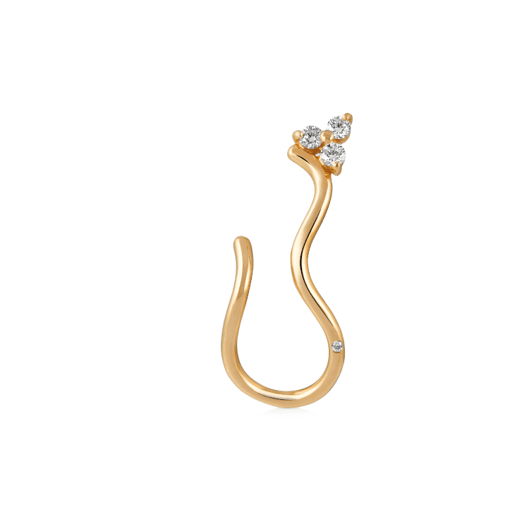 Ro Copenhagen 18kt Fryd Wave Diamant Ørestik Venstre – 108104