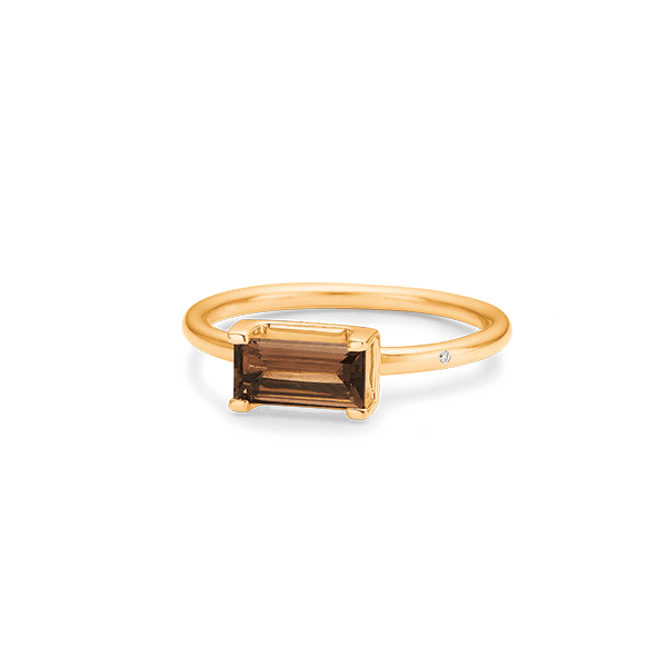 Ro Copenhagen 18kt Nord Ring Røgkvarts – 133R9371-001