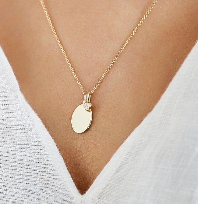 Ro Copenhagen 18kt Orbit Dot Diamant Vedhæng – produktbillede 2