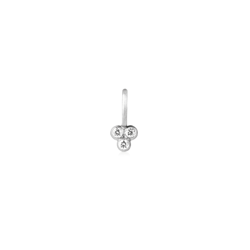Ro Copenhagen 18kt Orbit Dot Diamant Vedhæng Hvidguld – 100150
