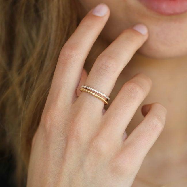 Ro Copenhagen 18kt Orbit Dot Ring – produktbillede 2