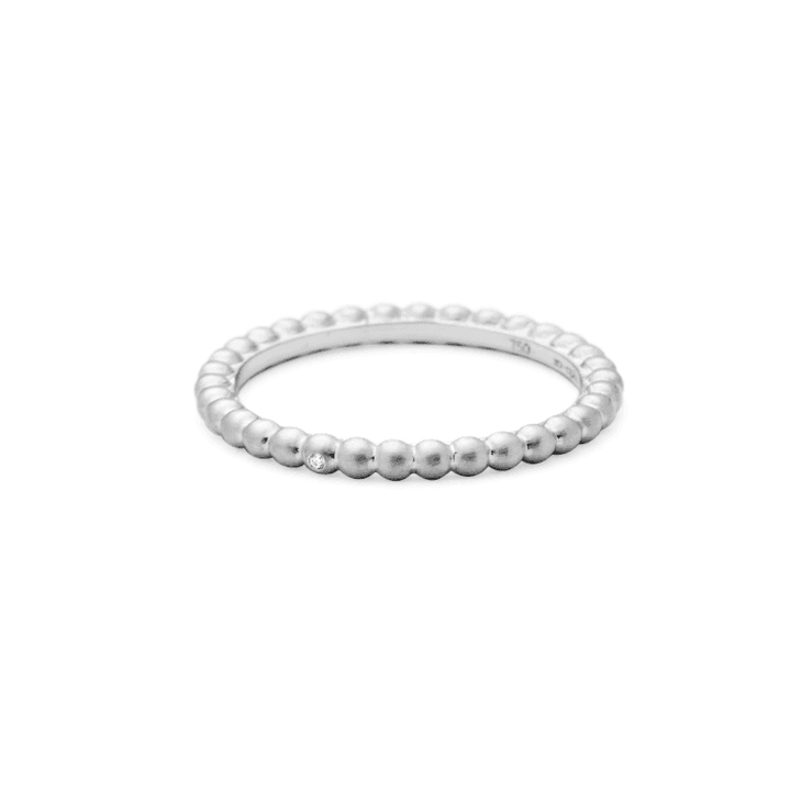 Ro Copenhagen 18kt Orbit Dot Ring Hvidguld – 90658-001