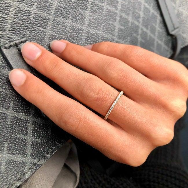 Ro Copenhagen 18kt Rock Classic Diamant Ring Hvidguld – produktbillede 2