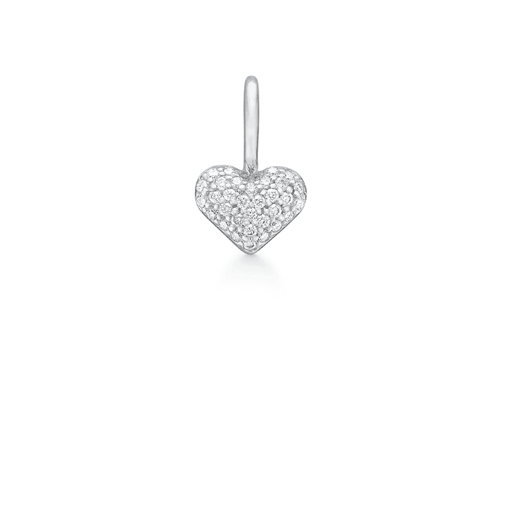 Ro Copenhagen 18kt Rock My Heart Diamant Hjerte Vedhæng Hvidguld – 121372