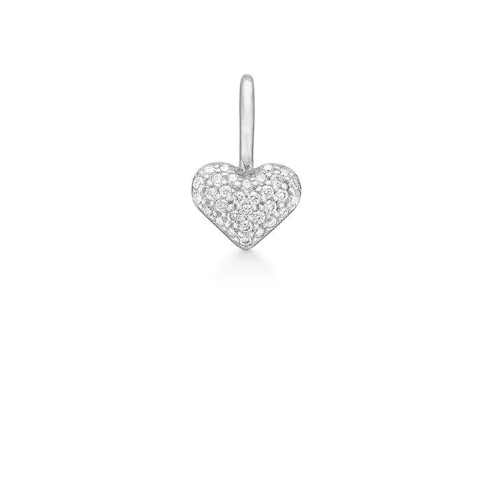 Ro Copenhagen 18kt Rock My Heart Diamant Hjerte Vedhæng Hvidguld – 121372