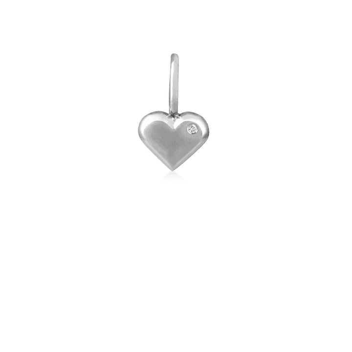 Ro Copenhagen 18kt Rock My Heart - Hjerte Vedhæng Hvidguld – 110276