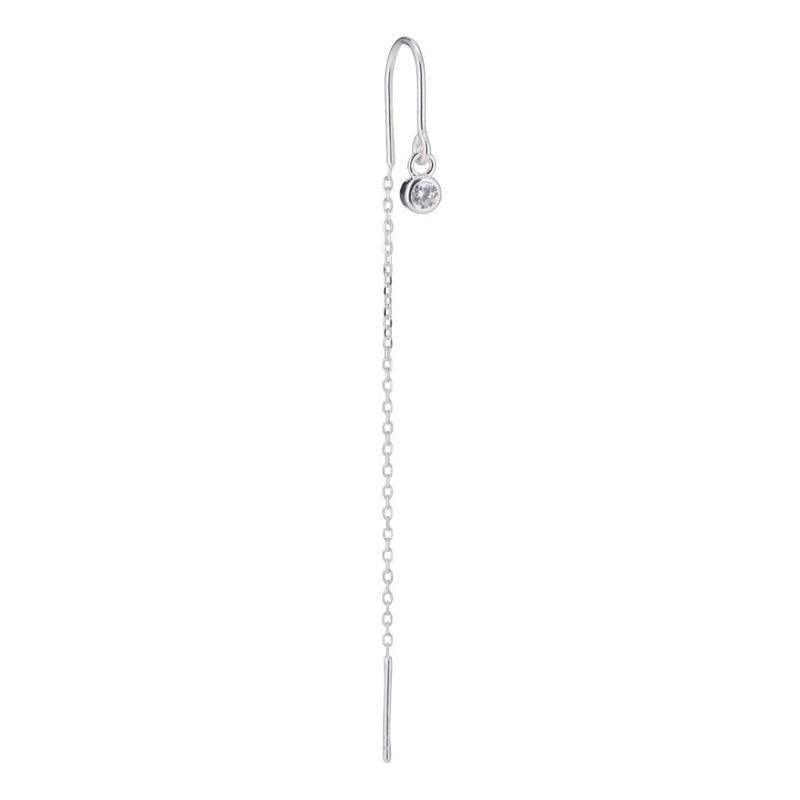 The Earring Shop Crystal Sølv Kædeørering - SI2001 – SI2001